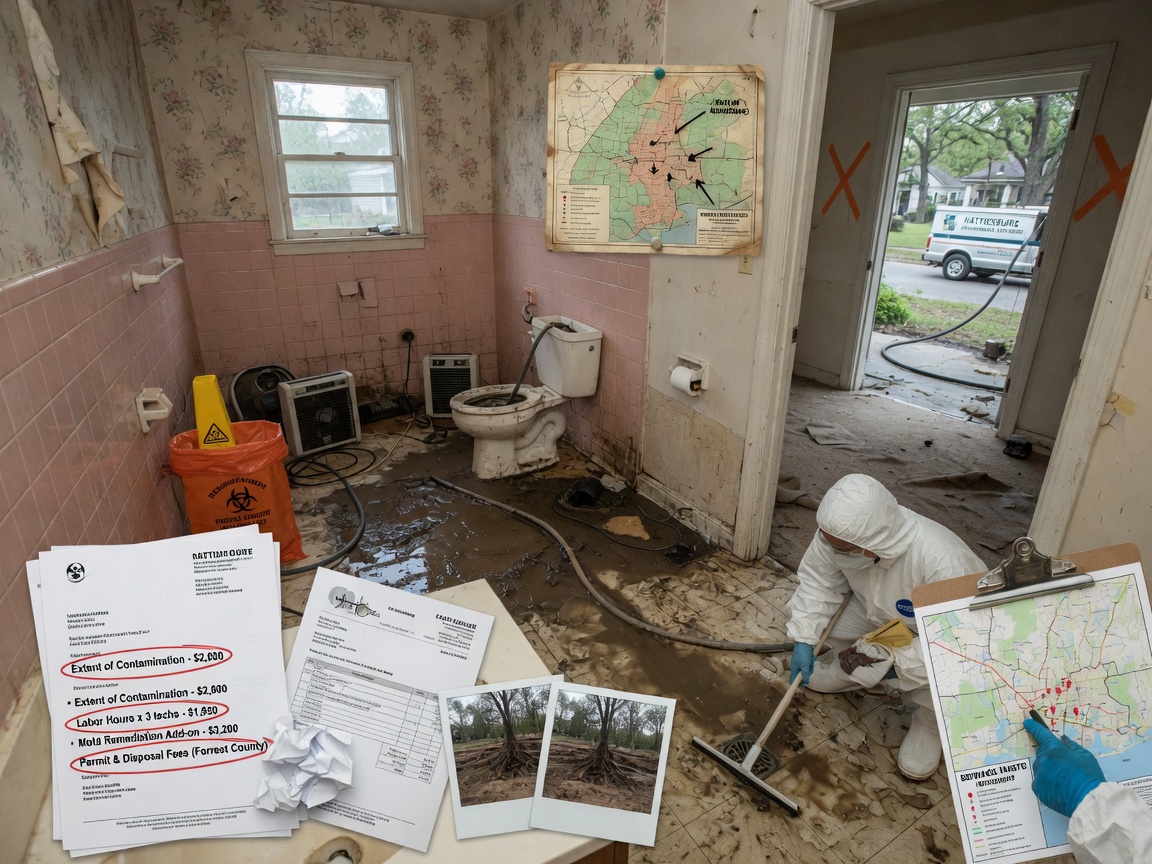 What Influences Sewage Backup Cleanup Costs in Hattiesburg